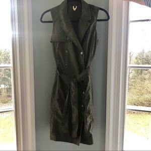 J Crew button down belt dress